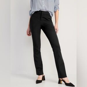 Old Navy black “high waisted pixie flare pants”
